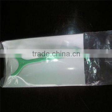 green plastic toothpick with FDA certificate