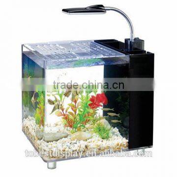 Handmade square clear LED acrylic aquarium tank manufacturers,large acrylic fish tank with foot