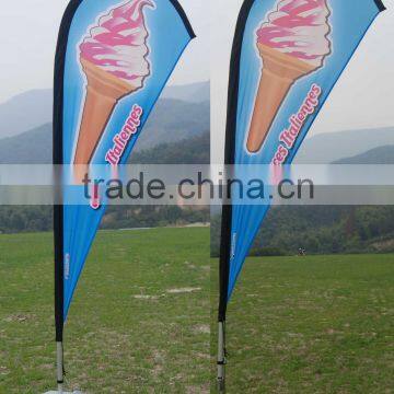 advertising feather beach flag spike type stick into ground