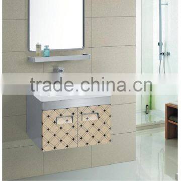 Wholesale factory price fashion design wall hung stainless steel bathroom cabinet