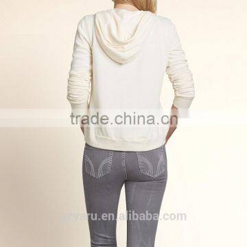 Lady Brand New Design Fashion Casual Blouse and Tops Woman Plus Size Xxxl Hoodies With Zipper photo-4