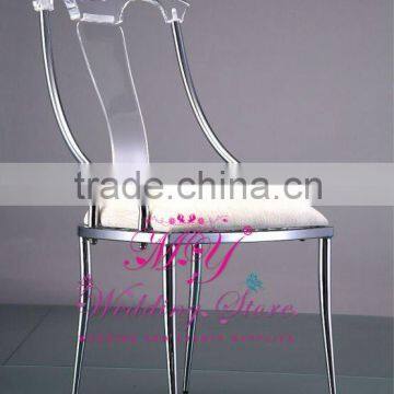 acrylic stainless steel wedding chair 2015