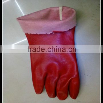 PVC red gloves china supplier