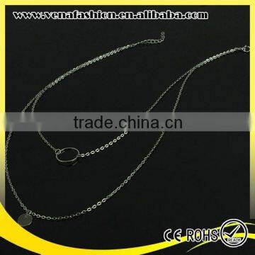 Ring Couple Thin Stainless Steel Chain Necklace, Funky Chain Necklace Quality Choice photo-4