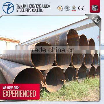 Tianjin Q235B black ERW spiral steel pipe price