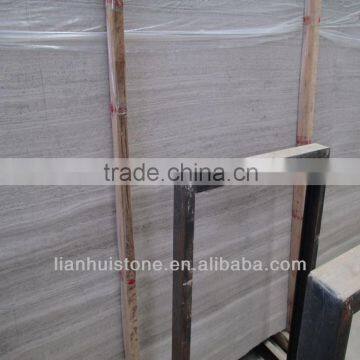 China Wood Vein white marble polished big slab