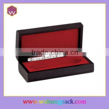 Good Quality Custom Wood Pen Storage Box/ Black MDF Writing Pen Case Manufacturer China