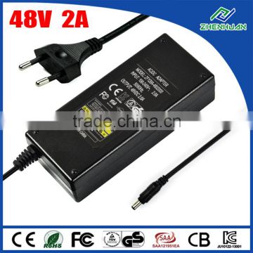 Shenzhen Black the power adapter 96w 48v 2a