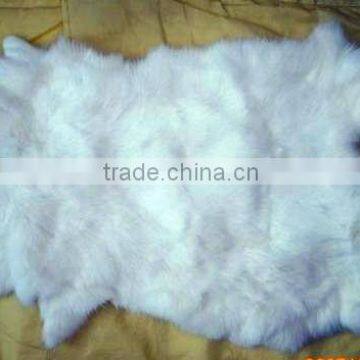 High quality natural white rabbit pelt or skin