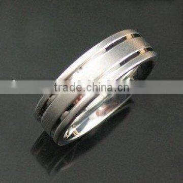 S7 fashion new stainless steel & Titanium wedding Ring