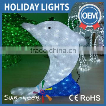 Cutely dolphin shaped holiday time christmas decorations holiday decor factories holphin shaped decoration light