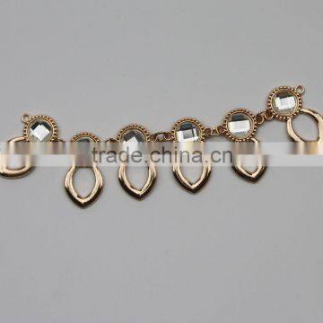 metal connector for garment &metalic rhinestone necklace