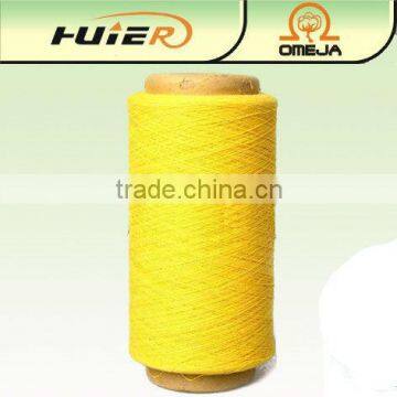 Ne12s Yellow Color 65%Cotton35%Polyester Blend Yarn For Blanket Knitting