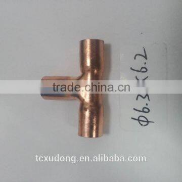 T Branch Copper Pipes Fittings for Air Conditional photo-3
