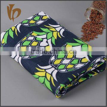 2015 new design Thailand style 51%linen 49%cotton print fabric/ linen cotton fabric/ linen fabric/ cotton fabric for t shirt