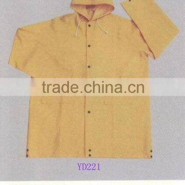 90CM PVC RAINCOAT YD221 /POLYESTER RAINCOAT / YELLOW RAINCOAT