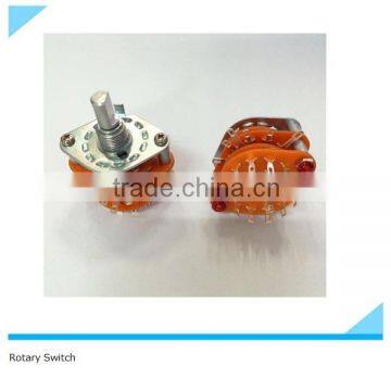 Rotary electric switch on-off with teeth knurl shaft ,flat shaft ,round shaft, 2 layer