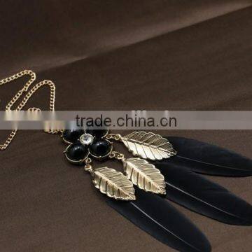 Fashion feather necklace jewelry