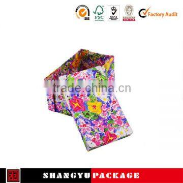 Fashionable Custom square glossy accordion fold brochure printing