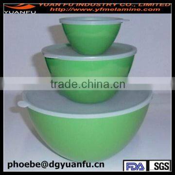 Round big plastic melamine salad bowl