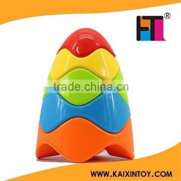 5 in 1 non-toxic creative play trolltech stacking egg baby toy