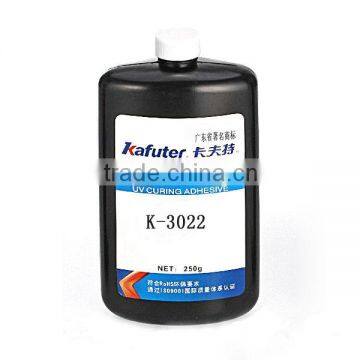 Kafuter K-3022 uv cure acrylic adhesive, uv light cure adhesives for glass uv cure adhesive