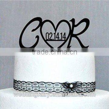 Best Prices Latest Top Quality glass wedding cake toppers for sale