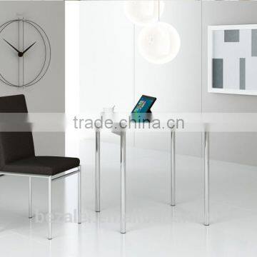 Glass top Stainless Steel Dining Table