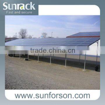 Ground carport solar panel kit