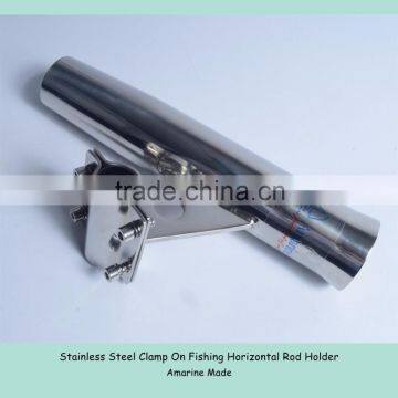 Stainless Steel Clamp On Fishing Horizontal Rod Holder photo-2