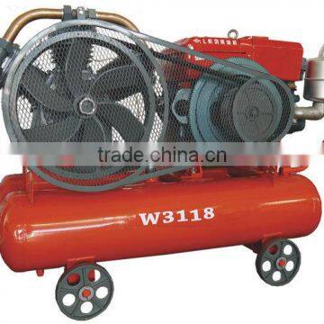 W3118 diesel portable air compressor match with jack hammer