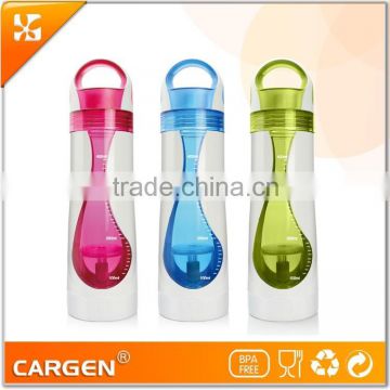 portable 500ml plastic sport tea infuser drinking bottle