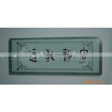 ultra clear glass painting glass with frame