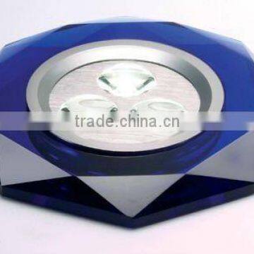 blue crystal lamp shade