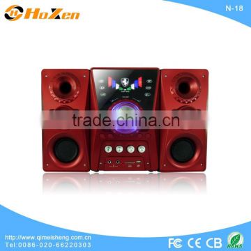 hot sale subwoofer surround sound mini 2.1 home theater fm radio mp3 N-23