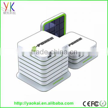 Dual port usb portable solar energy power bank charger siming power bank