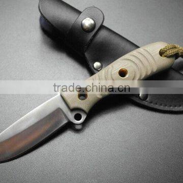 OEM hot survival knife with g10 handle material