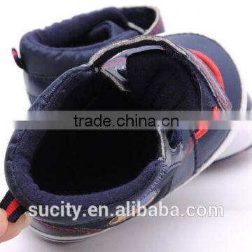 2014 Elegant Fabric Newborn Baby Shoes Like Sport Shoes Design