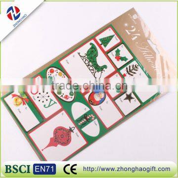 hot sale christmas label sticker with price
