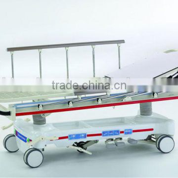 Luxurious hydraulic stretcher for ICU use