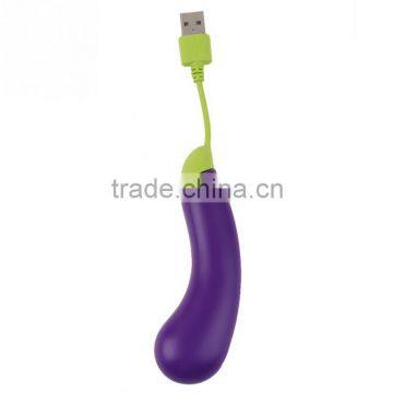 2015 Top Fashion Rushed Usb Hub Charging 1pc Cute Purple Eggplant Hub 4 Port Usb 2.0 Power Adapter For Computer & Networking photo-3