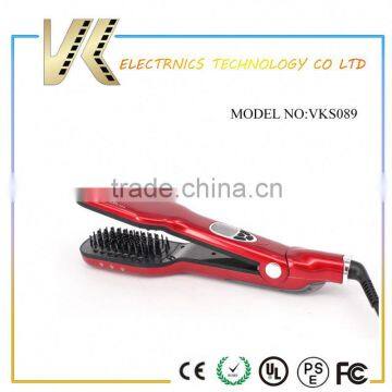 Pro Iron Hair Brush Automatic Electric LCD Steam Hair Straightener Comb