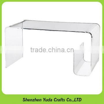 customized perspex stand one whole piece bending clear acrylic table