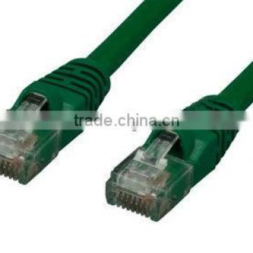 CAT6 550MHz 24 AWG UTP Bare Copper Ethernet Network Cable Molded Green