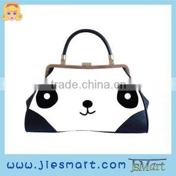 custom printing fabric photo bag PU handbag