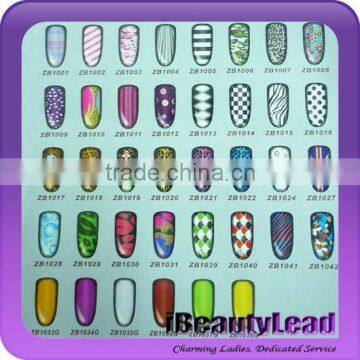 Latest fashion nail art stickers nail patch in different designs