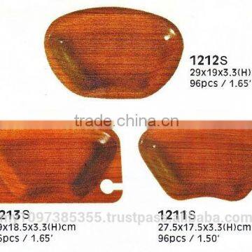 Assorted Design Snack Plate/Tray, Tray, Non-Slip Tray, Anti Slip Tray, Plate, Design Tray, Wooden Tray