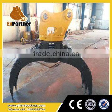 wood grapple for excavator, grapple for 20ton excavator, excavator log grapple