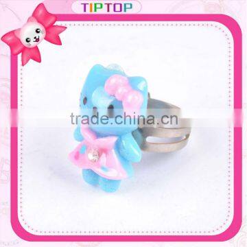 Resin charm hello kitty ring