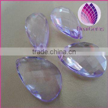 Wholesale Bulk Acrylic 12mm Waterdrop Faceted Beads for Diy Jewelry